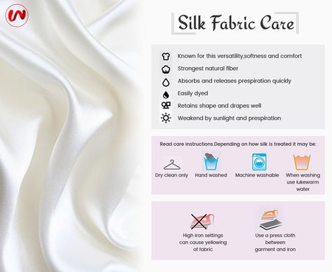 Know how to take care of your silk fabrics. Visit Us : www.thewomenwear.com #thewomenwear #FabriccareTips Fabric Care Symbols, Clothing Fabric Patterns, How To Wash Silk, Luxury Packaging Design, Sewing 101, Sleepwear Fashion, Fashion Design Patterns, Clothing Fabric, Silk Fabrics