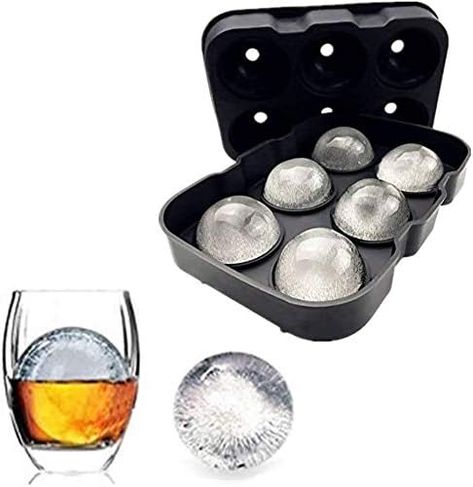 Whiskey Ice Ball, Round Ice Cubes, Ice Cube Tray Molds, Sphere Ice, Whiskey Ice, Silicone Ice Molds, Silicone Ice Trays, Round Ice, Ice Ball Maker