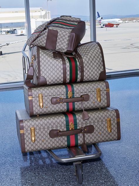 Shop Gucci Savoy medium suitcase … and other curated products on LTK, the easiest way to shop everything from your favorite creators. Gucci Luggage, Gucci Travel Bag, Gucci Ad, Gucci Campaign, Designer Travel Bags, Gucci Travel, Luxury Luggage, Italian Fashion Brands, Guccio Gucci