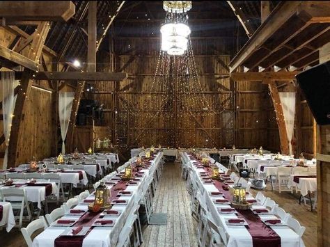 Cobblestone Wedding, Ny Hotel, Wedding Barn, Covered Decks, Rochester Ny, Heating And Air Conditioning, Free Food, Wedding Inspo, Table Settings