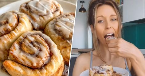 We tried a self-taught baker's TikTok-famous cinnamon roll recipe Fluffiest Cinnamon Rolls, Quick Cinnamon Rolls, Mini Cinnamon Rolls, Cinnamon Roll Recipe, Cinnamon Rolls Easy, Dessert Simple, Dough Recipes, Cinnamon Recipes, Coffee Cakes