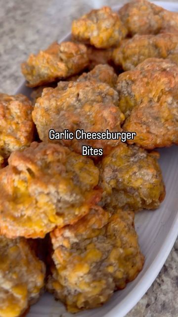 Garlic Cheeseburger Bites, Ground Beef Balls, Cheeseburger Bouquet, Burger Bite, Red Lobster Biscuit Mix, Cheeseburger Bites, Sweet Relish, Burger Bites, Big Mac Sauce