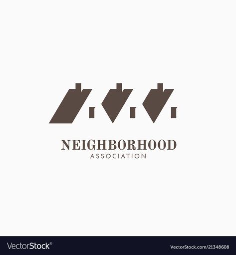 Neighborhood Logo Design, Neighborhood Branding, Neighborhood Logo, Housing Logo, House Logo Design Ideas, Village Logo, Neighborhood Signs, Neighborhood Association, Association Logo