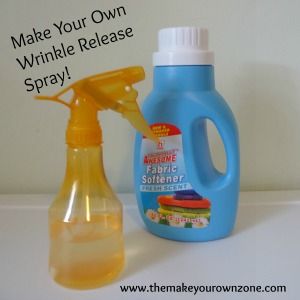 Wrinkle Release Spray, Diy Wrinkles, Wrinkle Release, Homemade Cleaning Products, Diy Cleaners, Diy Recipes, Cleaners Homemade, Laundry Hacks, Household Tips