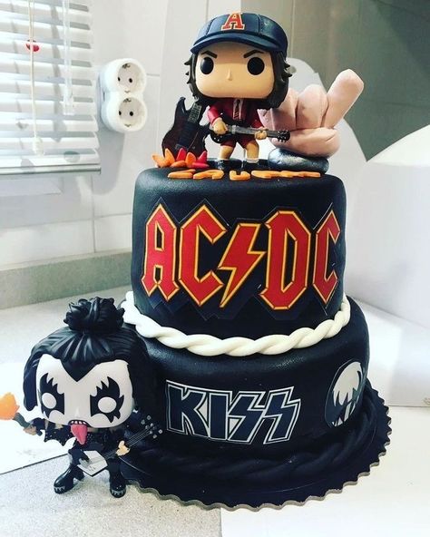 Rock Birthday Cake, Funny Cake Ideas, Pastel Rock, Rock Birthday, Rock And Roll Birthday, Rock Cake, Bday Party Theme, Cartoon Cake, Wedding Festivities