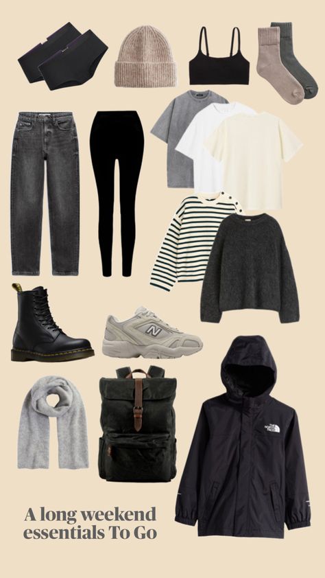 Only what to need not more for real Weekend Trip Essentials, Weekend Trip Outfits, Scotland Outfit, Casual Maternity Outfits, Trip Essentials, Trip Outfits, Casual Maternity, Casual Wear Women, Weekly Outfits