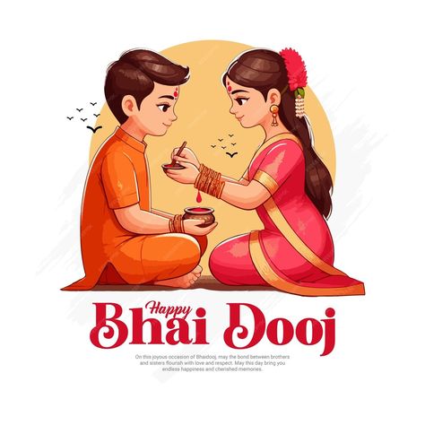 Happy Bhai Dooj And Happy Bhai Beej Brother Sister Celebration social media post banner template | Premium AI-generated vector Bhai Dooj Poster Design, Bhai Dooj Aesthetic, Bhaidooj Post, Bhaibij Post, Happy Bhai Dooj Creative, Bhai Dooj Creative, Bhai Dooj Post, Bhai Dooj Creative Ads, Happy Bhai Dooj