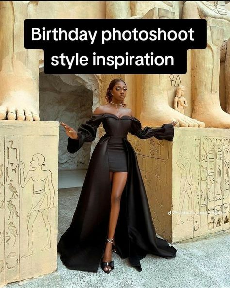 Black Long Gown Classy, Birthday Shoot Dresses For Ladies, Gala Dresses Elegant Black, Birthday Gowns For Ladies, Gala Dinner Dress Classy, Dress For Birthday Photoshoot, Birthday Photoshoot Dress Ideas Outfit, Long Dinner Gown Styles, Dinner Outfit Classy Evening