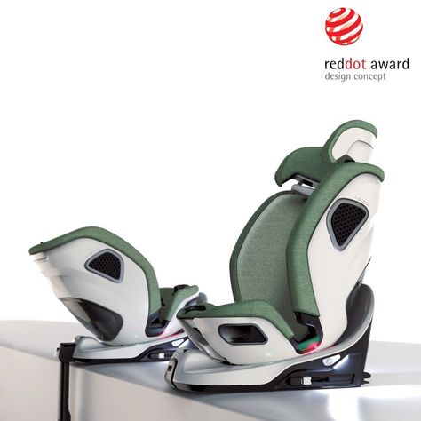 A child-safe car seat with multi- height child restraint systems (CRS) features that allow multiple child height groups to be accommodated in a single seat. . . . . . . . #RedDotAward #DesignConcept #RedDotWinner #DesignAward #childhood #gooddesign #designedby #MybabyResearchInstitute Child Safety Seat, Car Chair, Industrial Design Trends, Child Car Seat, Playroom Furniture, Kids Seating, Booster Seat, Baby Seat, Seat Design