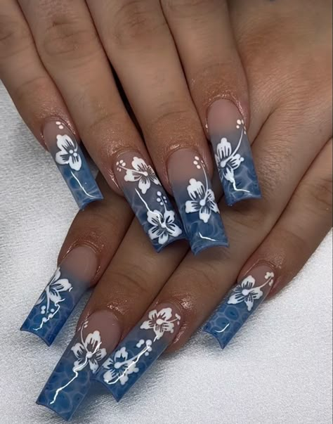 • . n a i l s . • insta pin #nails #longnails #shortnails #squarenails #nailtech #baddie #instagram #girlynails #prettynails #prettycolors #manicure #mani #nailart #pinknails #glitternails #sparklenails #springtime #hellospring #pastels #springnails #may #summer #summertime #warmweather #colorednails #newnails #freshset Lily Nails, Baby Blue Nails, Wow Nails, Blue Acrylic Nails, Colored Acrylic Nails, Summery Nails, Girly Acrylic Nails, Cute Acrylic Nail Designs, Cute Gel Nails