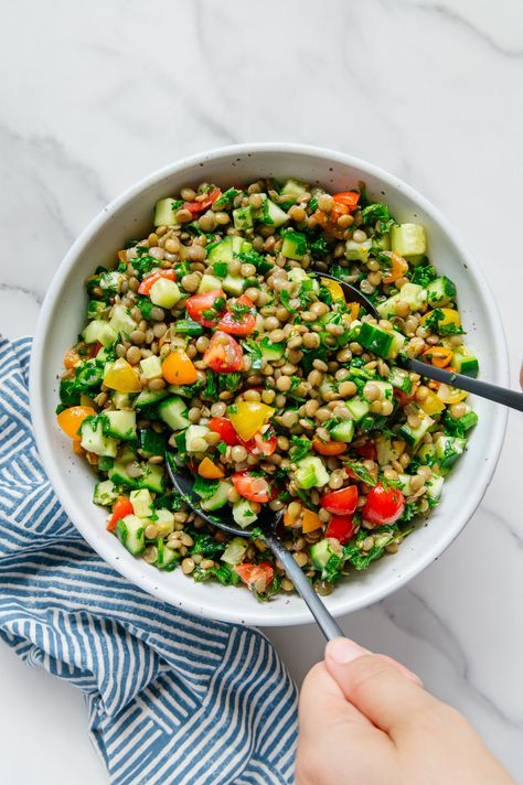 How to Make Lentil Tabbouleh Cava Copycat, Lentil Tabbouleh, How To Make Lentils, Tabbouleh Salad, Lentils, Salad