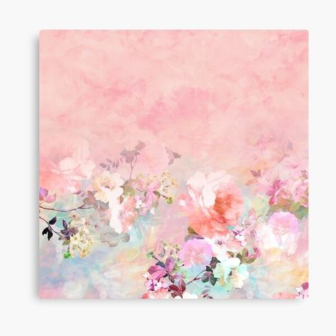 Watercolor Scarf, Modern Blankets, Watercolor Ombre, Watercolor Floral Pattern, Watercolor Projects, Floral Poster, Romantic Flowers, Watercolor Canvas, Modern Poster