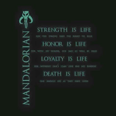 Creed Mandalorian Language, Mandalorian Code, Mandalorian Culture, Mandalorian Quotes, Mandalorian Creed, Mandalorian Birthday, Sleeves Tattoos, Warrior Code, Star Wars Patch