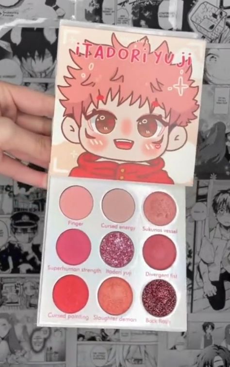 Anime Makeup Palette, Anime Makeup Products, Japan Makeup Products, Anime Cosmetics, Japan Makeup, Anime Makeup, Makeup Pallets, Kawaii Makeup, Fancy Makeup