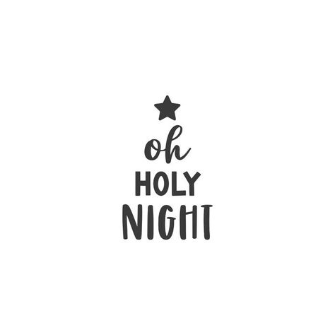 Oh Holy Night, O Holy Night, Holy Night, New Year's, Wood Signs, Christmas Party, Calligraphy, Typography, Signs