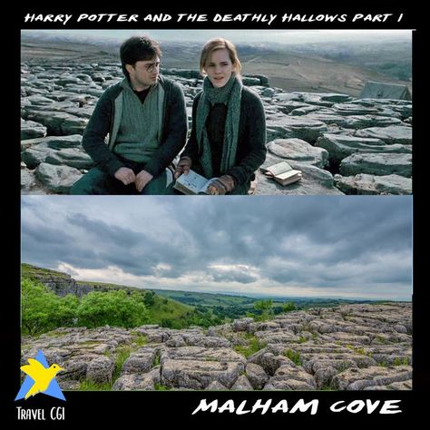 Malham Cove UK Harry Potter Locations, Movie Locations, Deathly Hallows, Harry Potter, Natural Landmarks, Travel, Nature