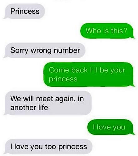 wrong-number text Romantic Text Messages, Funny Tumblr Comments, Wrong Number Texts, Romantic Texts, Funny Texts From Parents, Pinterest Humor, Funny Text Fails, Funny Text Conversations, Funny Texts Jokes