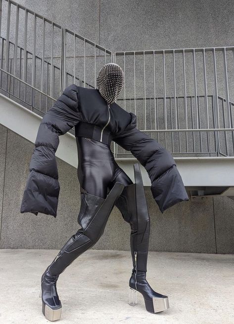 Michele Lamy Style, Rick Owens Runway, Basquiat Art, Black Flame, Rick Owens Jacket, 3d Fashion, Archive Fashion, Futuristic Fashion, Fashion Inspiration Design