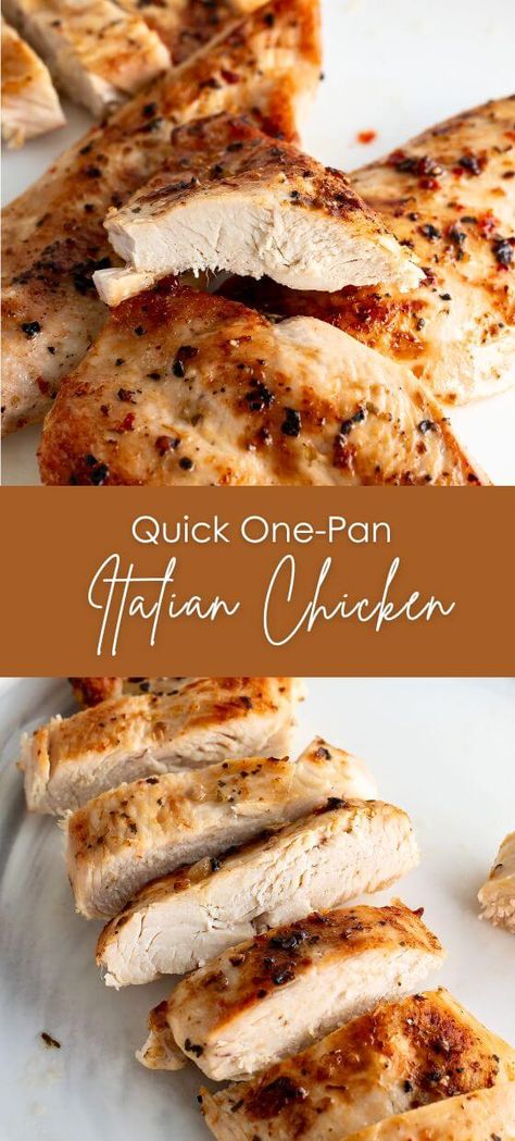 Quick One-Pan Italian Chicken Tender Italian Baked Chicken All Recipes, Italian Chicken In Oven, Italian Chicken For A Crowd, Zesty Italian Chicken Baked, Italian Style Chicken Breast, Italian Chicken Oven, Chicken Simple Recipes, Italian Chicken Recipes Oven, Easy Italian Chicken Recipes