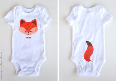 Diy Baby Onesies, Bear Template, Cricut Iron On Vinyl, Having A Baby Boy, Shower Stuff, Cute And Cuddly, Cadeau Diy, Baby Boy Onesies, Baby Fox