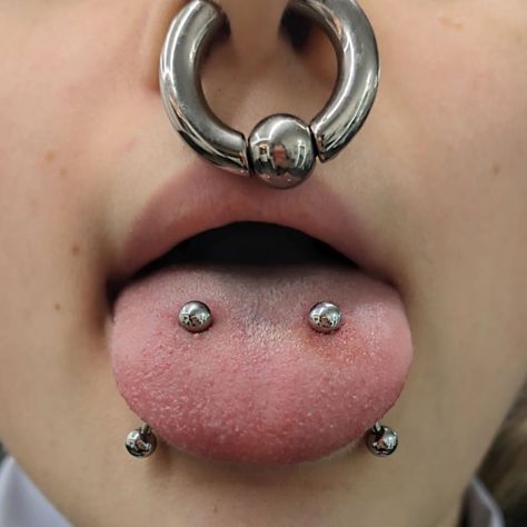 DOUBLE THE BITES, DOUBLE THE EDGE 🐍 VENOM BITES PIERCING BY @shinysharpthings Soho, Union Square, and Williamsburg 11AM-9PM 7 DAYS A/W🕘 WALK-INZ OR BOOK ONLINE..📕 TATTOOS & PIERCINGS, NO ATTITUDE, NO MISERABLE HOOPS TO JUMP THROUGH....🚫 WALK-INZ WELCOME OR BOOK ONLINE AT ⚔️livebytheswordtattoo.com⚔️ . . . . #lbts #venombites #piercings #piercer #unionsquare #newyorkcity Venom Bites Piercing, Venom Bites, Venom Piercing, 3 Lobe Piercings, Stretched Septum, Pin Up Tattoos, Lobe Piercing, Union Square, Body Piercings