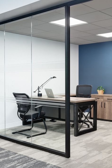 MC² Offices - Paramus | Office Snapshots Office Design Interior Business, Simple Office Interior, Fun Office Wall, Office Simple Design, Ceo Office Interior Design, Small Office Room Design, Simple Office Design, Office Color Ideas, Office Room Interior Design