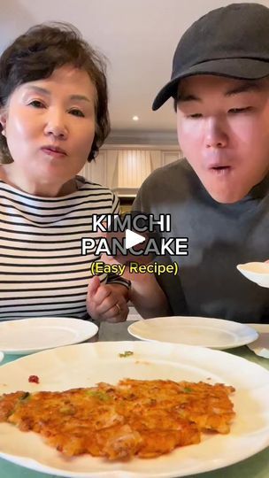 Kimchi Pancake Recipe, Kimchi Pancake, Pancake Recipe Easy, Pancakes Easy, 1k Views, Pancake Recipe, Korean Food, Kimchi, Pancakes