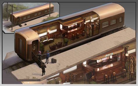 Train interior design on Behance Train Restaurant Design, Train Interior Design, Train Restaurant, Train Interior, Train Map, Train Projects, Train Design, Luxury Train, Terrapin