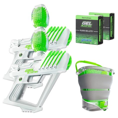 THE ORIGINAL GEL BLASTER: Don't be the only player on the block with a cheap imitation when you can experience Gel Blaster Surge's unbeatable power, speed, and range, guaranteeing epic battles and adrenaline-pumping showdowns. Includes Gel Blaster Gellets designed to maximize blasting performance and precision with Gel Blaster products. Gellets are non-toxic, non-staining, non-irritating and burst on impact, guaranteeing safe and mess-free fun. Indoor Birthday Parties, Indoor Birthday, Gel Blaster, Camping Packing List, Friendship Bracelets Easy, Summer Camps For Kids, Homemade Playdough, Toilet Paper Roll Crafts, Water Beads