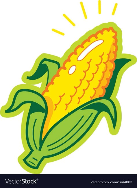 Bbq Illustration, Corn Cartoon, Corn Vector, Elote Preparado, Cartoon Recipe, Corn Drawing, Frog Logo, Ear Of Corn, Cartoon Ears