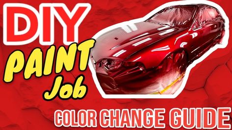 The BEST Complete Color Change Paint Job DIY Guide! Smart Car Paint Job, Diy Car Paint Job, Cartoon Paint Job Car, Anime Car Paint Job, Custom Car Paint Jobs Art, Color Changing Paint, Best Color, Cleaning Kit, Clean Water