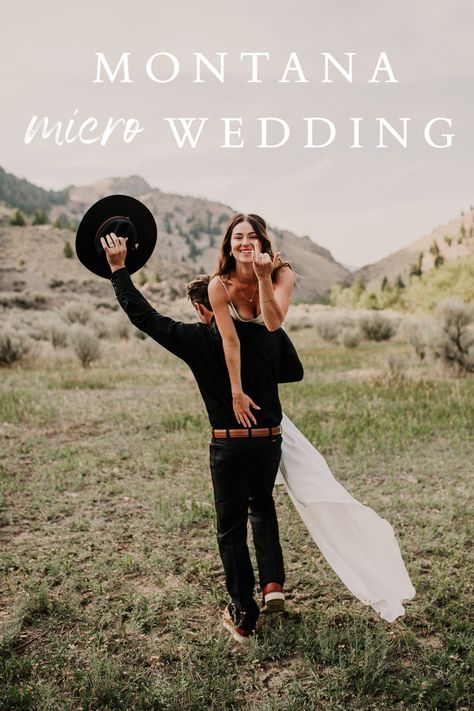 Wedding Dress For A Mountain Wedding, Micro Wedding Montana, Small Intimate Mountain Wedding, Groom Suit Mountain Wedding, Montana Airbnb Wedding, Destination Wedding Montana, Micro Wedding Mountains, Montana Destination Wedding, Montana Mountain Wedding