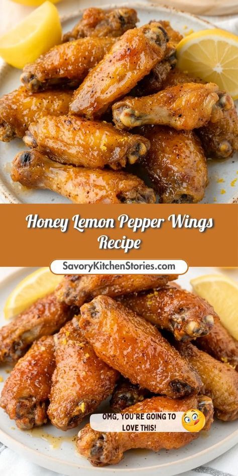 Want to serve a standout appetizer that everyone will love? The Honey Lemon Pepper Wings Recipe is packed with flavor and sure to be a hit at parties or family dinners! Make your gatherings unforgettable by adding these wings to your menu. Save this recipe for later! Lemon Pepper Wings Recipe, Honey Lemon Pepper Wings, Chicken Wings Fried, Lemon Pepper Sauce, Wings Fried, Lemon Pepper Chicken Wings, Lemon Pepper Wings, Savory Recipe, Creamy Pasta Recipes