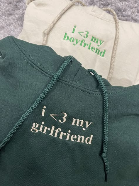 I Love My BF / GF Embroidered Matching Set – BOXEDTRENDS Love Hoodie Design, I Love My Girlfriend Sweatshirt, I Love My Boyfriend Hoodie, I Love My Girlfriend Hoodie, I 3 My Boyfriend, Bf Gf Matching Hoodies, Bf And Gf Matching Pjs, Matching Things With Boyfriend, Matching Boyfriend