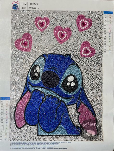 Diy Art Crafts, Cartoon Stitch, Bead Frames, Diamond Picture, Toddler Arts And Crafts, Shining Light, Mosaic Pictures, Diamond Paint, Diy Rhinestone