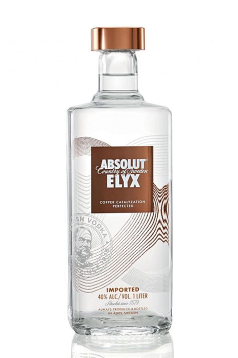 ELYX (2010) Luxury Vodka, Absolut Elyx, Copper Still, Absolut Vodka, On The Rocks, Creative Branding, Bottle Design, Vodka Bottle, Glass Bottles