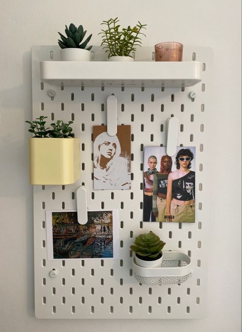 White Pin Board, Ikea Pinboard, Ikea Pin Board, Ikea Board, Pinboard Ideas, White Pegboard, Ikea Pegboard, Pegboard Ideas, Ikea White