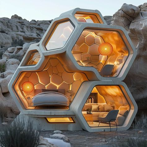 Hexagon Room Design, Honeycomb Furniture Design, Bee Architecture Concept, Hexagon Interior Design, Modular Design Architecture, Honeycomb Architecture, Hexagonal Architecture, Analysis Architecture, Modular Architecture