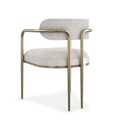 Khaleeji Wedding, Modern Contemporary Dining, Caracole Furniture, Contemporary Dining Chairs, European Furniture, Exposed Wood, Dining Arm Chair, Metal Chairs, Upholstered Seating