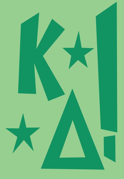 Kappa Delta Poster, Kappa Delta Painted Canvas, Kd Canvas Painting, Sorority Canvas Kappa Delta, Green Sorority Canvas, Kappa Delta Graphic Design, Kappa Delta Art, Kappa Delta Prints, Kd Painting