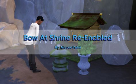 New Mod: Bow At Shrine Re-Enabled | MizoreYukii on Patreon Sims Medieval, New Mods, Sims Community, Editing Tutorials, Electronic Art, Maxis Match, Sims 4 Mods, The Sims 4, Sims Cc