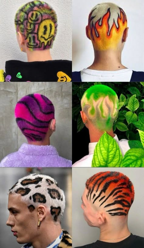 Bleached Hair Men, Shaved Head Designs, Buzz Cut Hairstyles, Short Hair Designs, Hair Colour Design, Dyed Hair Men, Shaved Hair Designs, Buzzed Hair, Dramatic Hair