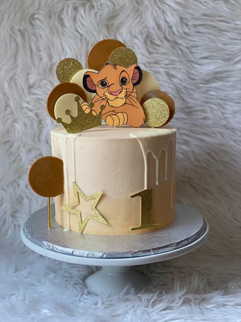 The Lion King, The Lion, Lion King, Lion, Birthday Cake, Cake, Disney, Yellow, Birthday