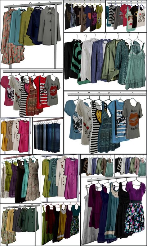 SimsFileShare This is the set that was on BPS It’s by Louma37. She converted it from ts2 - Color Trends Clothing Boutique It’s not mine. Just putting this out there because the only place to find it... Sims 4 Clothes Hanger, Sims 4 Cc Clothes Hanger, Sims 4 Clothes Clutter, Sims 4 Clothes Rack, Sims 4 Hanging Clothes, Sims 4 Clothing Rack, Sims 4 Retail Cc, Los Sims 4 Mods, Sims 4 Couple Poses