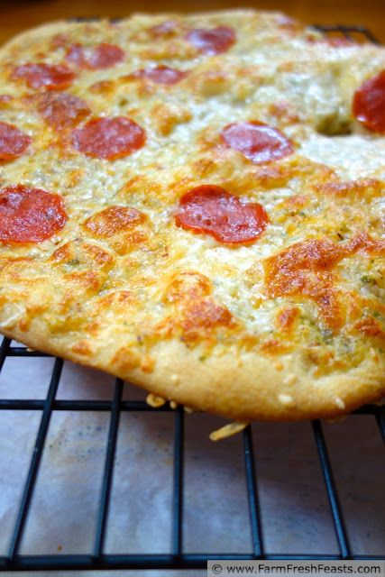 Buttermilk Pizza Crust Gorgonzola Pizza, Csa Farm, California Pizza Kitchen, Community Supported Agriculture, Family Friendly Recipes, Buttermilk Recipes, Crust Pizza, Cheese Topping, Pizza Recipes Dough