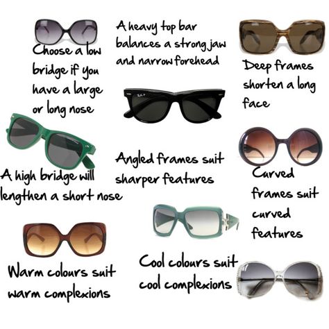 choosing sunglasses Sunglasses Infographic, How To Choose Sunglasses, Inside Out Style, Glasses For Your Face Shape, Wide Nose, Face Angles, Oliver Goldsmith, Nose Shapes, Wardrobe Planning