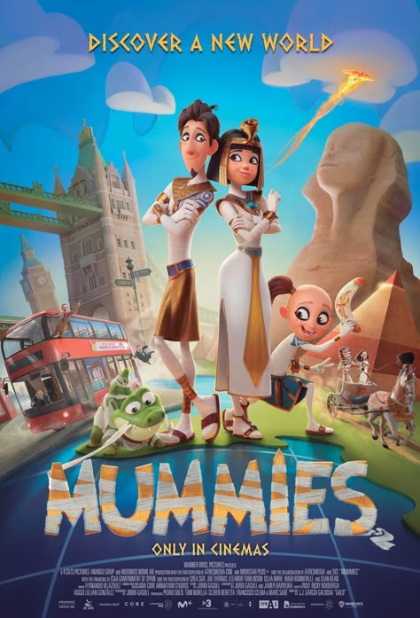 Mummies (2023) Kids Movie Poster, New Animation Movies, Tam Film, Mummy Movie, Good Animated Movies, Animated Movie Posters, Film Watch, Animation Movies, Movie Prints