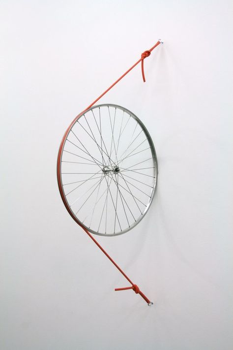 Work by Roman Signer at Galerie Barbara Weiss. 2014 #Roman Signer… Barbara Weiss, Roman Signer, Bicycle Art, Contemporary Sculpture, Art Practice, Sculpture Installation, Land Art, Abstract Sculpture, Conceptual Art