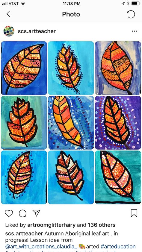 First Grade Art, School Art Activities, 2nd Grade Art, Fall Art Projects, 4th Grade Art, 3rd Grade Art, Classroom Art Projects, Instagram Autumn, Leaf Crafts