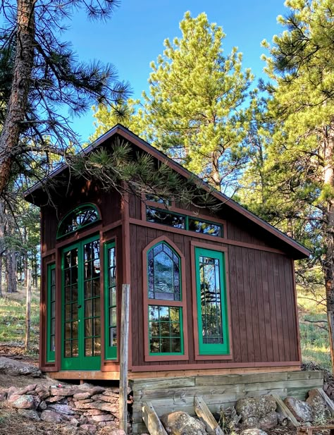 Living Shed Roof, Storage Shed Bunk House, Shed With Slanted Roof, Backyard Studio Shed, Meditation Shed Backyard Studio, Tiny She Shed, She Shack, She’d Roof Cabin, Shed Backyard